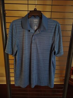 croft & barrow Blue Heathered Polo Shirt